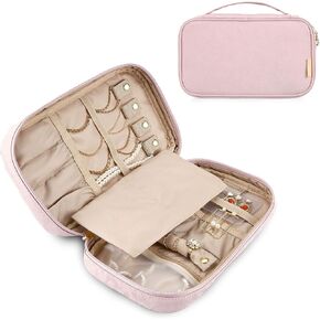 MIZATTO Travel Jewelry Organizer, Medium Jewelry Storage Bag for Necklaces, Earrings, Rings and Bracelets