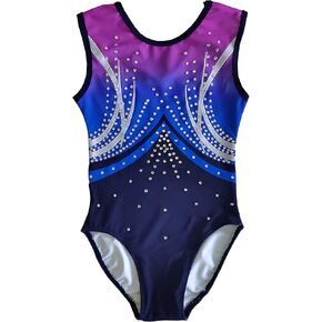 Gymnastics Leotards Gradually Changing Color and Diamond Girls Competition Performance