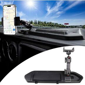 Phone Mount for Car 2018 2019 2020 2021 2022 2023 Jeep Wrangler JL JLU & Gladiator JT Accessories, Car Phone Holder Mount Tray System Kit with Cover(Don't for Oil-Electric 4xe)