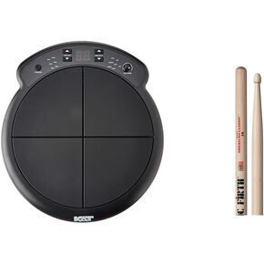 Kat Percussion KTMP1 Electronic Drum and Percussion Pad Sound Module, Black & Vic Firth American Classic 5A Drum Sticks