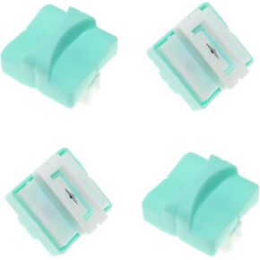 4PCS Green Paper Trimmer Blade Refills Paper Cutter Blades Replacement with Automatic Security Safeguard Replaceable Blade