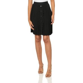 KARL LAGERFELD Women's Logo Detail Pleated Skirt