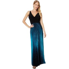 Betsy & Adam Women's Long Ity Ombre Charmous Skirt