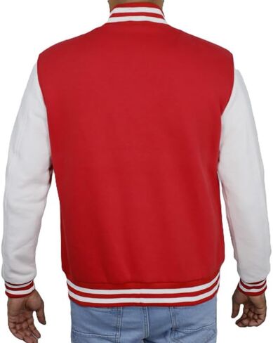 Men’s Varsity Bomber Fleece Jacket - Baseball Letterman Jacket For Mens in Saudi Arabia