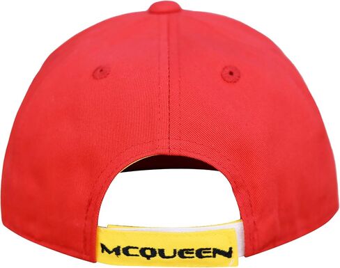 Disney Pixar Cars Baseball Cap, Lightning McQueen Kids Cotton Adjustable Hook and Loop Closure Hat with Flat Brim, Red, One Size in Saudi Arabia