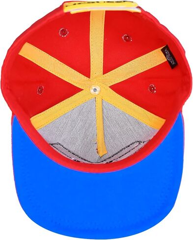 Disney Pixar Cars Baseball Cap, Lightning McQueen Kids Cotton Adjustable Hook and Loop Closure Hat with Flat Brim, Red, One Size in Saudi Arabia