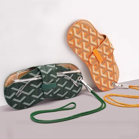 Slim Eyeglasses Case, Sunglasses Case with Neck Strap, Soft Portable Eyeglasses Holder Pouch for Women and Men in Saudi Arabia