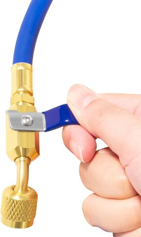 49968 مشعب الشحن ومجموعة اختبار 4 صمامات، مجموعة أدوات قياس مشعب مكيف الهواء، مع مجموعة خرطوم صمام كروي مضغوط 60 بوصة PLUS II 3/8 بوصة × 45 درجة، مقاييس كبيرة 3 1/8 بوصة، لنوع المبرد R-22، آر-404أ، آر-410أ in Kuwait