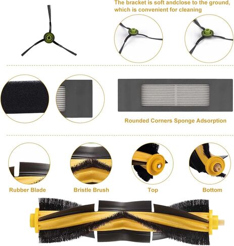 10 قطع من وسادات ممسحة القماش القابلة للغسل لـ Ecovacs Deebot Ozmo T8 AIVI T8 Max T8 T8+ Series/ T9 /N8، N8 Pro Plus/ N8 Pro، لأجزاء استبدال المكنسة الكهربائية Yeedi Vac/Yeedi Vac Max/Yeedi Vac Station Robot in Kuwait
