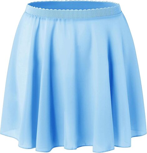 Ballet Skirt for Girls Pull On Dance Wrap Skirt Elastic Sheer Dance Costumes for Toddler Girls Teen in Saudi Arabia