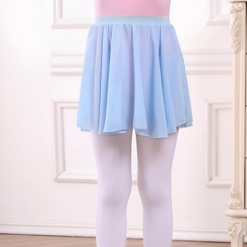 Ballet Skirt for Girls Pull On Dance Wrap Skirt Elastic Sheer Dance Costumes for Toddler Girls Teen in Saudi Arabia