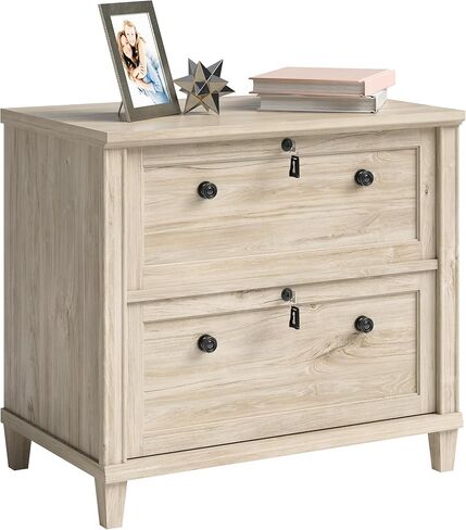 Sauder Hammond Lateral File, L: 32.87" x W: 20.55" x H: 30.0", Chalk Oak Finish in Kuwait