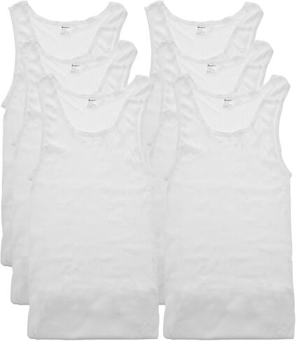 Swan Men's Ribbed Slim Fit Basic A-Shirt (6-Pack) in Saudi Arabia