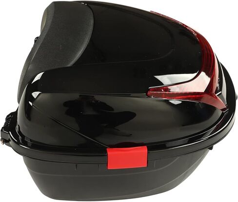 صندوق تخزين الدراجة النارية، صندوق خلفي للدراجة النارية، حقيبة تخزين صندوق الدراجة النارية مقاومة للماء وقابلة للقفل للدراجات النارية (أسود كبير) in Kuwait