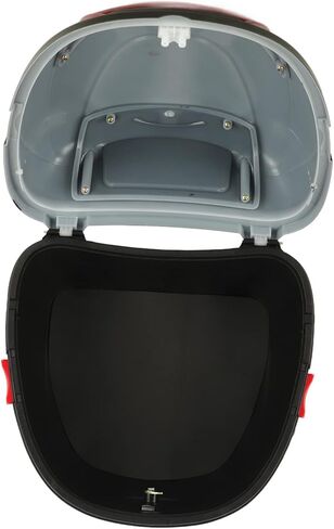 صندوق تخزين الدراجة النارية، صندوق خلفي للدراجة النارية، حقيبة تخزين صندوق الدراجة النارية مقاومة للماء وقابلة للقفل للدراجات النارية (أسود كبير) in Kuwait