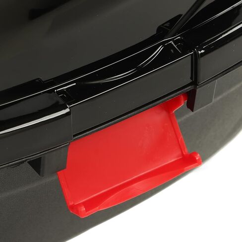 صندوق تخزين الدراجة النارية، صندوق خلفي للدراجة النارية، حقيبة تخزين صندوق الدراجة النارية مقاومة للماء وقابلة للقفل للدراجات النارية (أسود كبير) in Kuwait