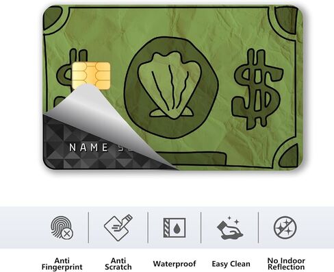 Credit Card Skin, 4 Styles Debit Card Sticker, Ultra-Thin Credit Card Sticker for Key Transportation Debit Credit Card, Waterproof No Bubble Anti-Wrinkling Removable Debit Card Skin Cover in Saudi Arabia
