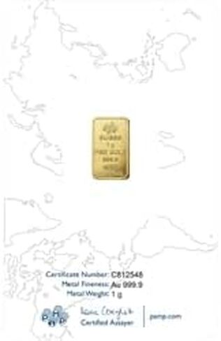 Generic 1 gram gold PAMP Suisse Rosa .999 fine in Saudi Arabia