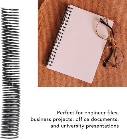 18 Pcs Spiral Binding Coil 38mm Diameter 48 Loop 4:1 Pitch 310 Sheet Capacity Spiral Binding Spine for Engineering Documents in Saudi Arabia