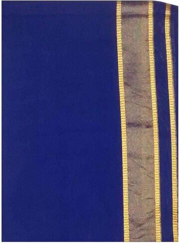 Cotton Single Layer Colored Dhoti 1.8 Meters Length Lungi Sarong With Resham Designer Border Dhotis in Kuwait