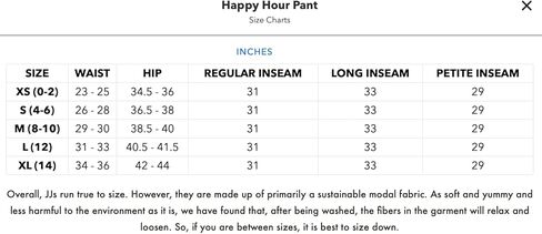 بنطال Happy Hour للسيدات من JJwinks - بنطال سفلي واسع فضفاض، بدون حزام خصر 4 بوصات للاسترخاء in Saudi Arabia