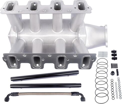 استبدال مشعب السحب متعدد المنافذ لسيارة Chevy GM LS3 L92 كتلة صغيرة 92 مم محركات قائمة على LS تناسب المنفذ المستطيل فقط V8 6.2L 300-116 in Saudi Arabia