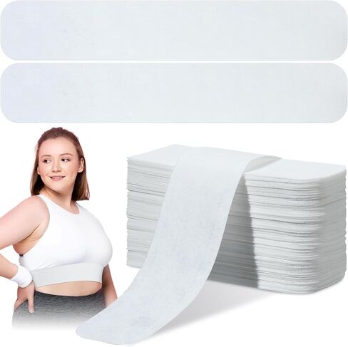 100 قطعة من بطانات العرق لحمالة الصدر للاستعمال مرة واحدة تحت الثدي، وسادات ممتصة للعرق للنساء، طفح العرق (أبيض) in Kuwait