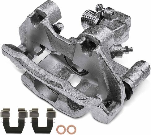 A-Premium Disc Brake Caliper Assembly with Bracket Compatible with Select Buick, Cadillac & Pontiac Models - Park Avenue 2003-2005, DeVille 2000-2005, Seville 2000-2004, Bonneville - Rear Passenger in Saudi Arabia
