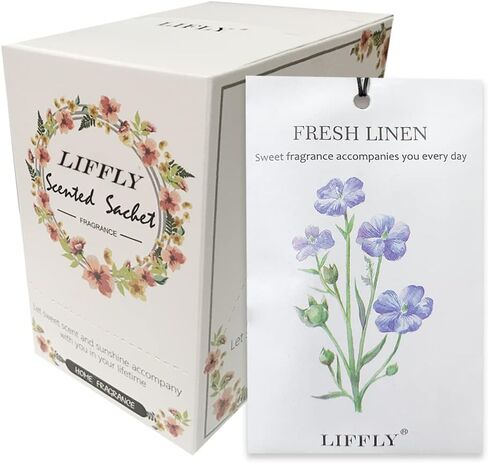 14 Packs Fresh Linen Scented Sachets Home Fragrance Sachets fit Drawers and Closets Gift Box in Saudi Arabia