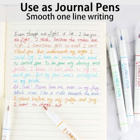 أقلام رسم ذات خطين ثلاثية الأبعاد من Tomorotec، ارسم خطين في نفس الوقت أقلام تحديد الخطوط المزدوجة in Kuwait