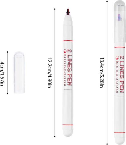 أقلام رسم ذات خطين ثلاثية الأبعاد من Tomorotec، ارسم خطين في نفس الوقت أقلام تحديد الخطوط المزدوجة in Kuwait