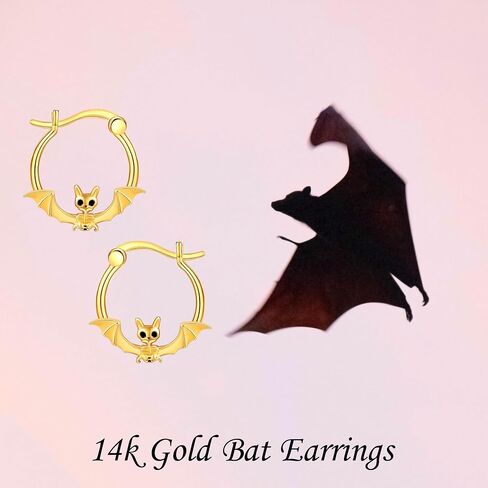 14k Soild Gold Hoop Earrings Cute Hugging Earrings Real Gold Dainty Gifts For Women Girls Halloween Christmas Gift in Kuwait