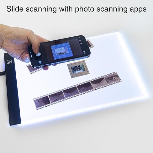 لوحة إضاءة عارض الشرائح، إضاءة خلفية للعارض السلبي، فيلم سلبي وشرائح قديمة، صندوق إضاءة مسح ضوئي بحجم A4 مع 3 مستويات سطوع in Kuwait