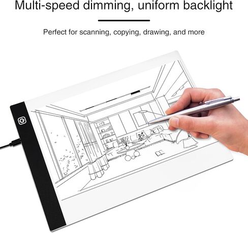 لوحة إضاءة عارض الشرائح، إضاءة خلفية للعارض السلبي، فيلم سلبي وشرائح قديمة، صندوق إضاءة مسح ضوئي بحجم A4 مع 3 مستويات سطوع in Kuwait