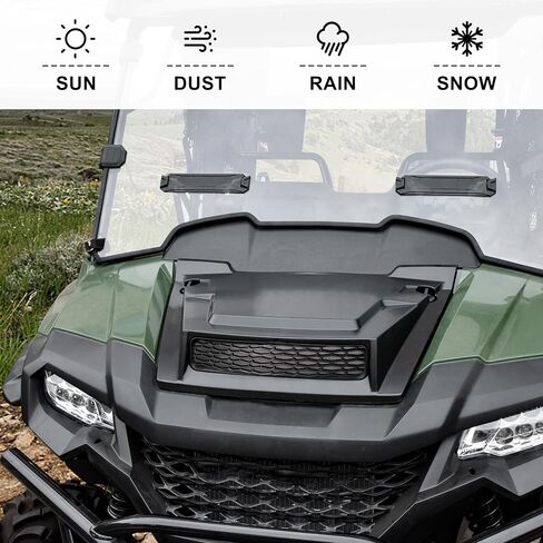 غطاء محرك السيارة مغرفة لسيارة Honda Pioneer 700 2P 4P 2014+، غطاء غطاء المحرك الأمامي مع مجموعة مدخل هواء شبكية لملحقات Honda Pioneer 700-2 700-4 2014-2024 in Saudi Arabia