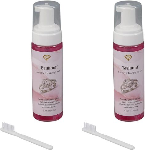 Brilliant Cleaning Foam Jewelry Cleaner, Pink (Pack of 2) in Saudi Arabia