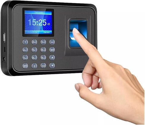 Fingerprint Checker, Password Entry Machine, 1000 Fingerprint Memory Biometric with 2.4 Inch Color Display - USB Flash Report in Saudi Arabia