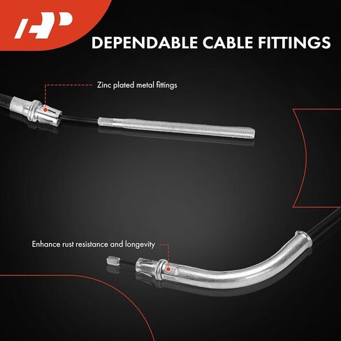 A-Premium Rear Driver Side Parking Brake Cable Assembly Compatible with Buick and Pontiac Models: LaCrosse/Allure 2005-2009, Grand Prix 2004-2008 - Replace # 10380298, 15241416 in Saudi Arabia