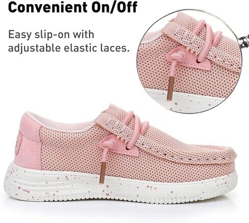 Boys Loafers Kids Girls Slip-On Lightweight Casual Boat Shoes (Toddler/Little Kid/Big Kid) in Saudi Arabia