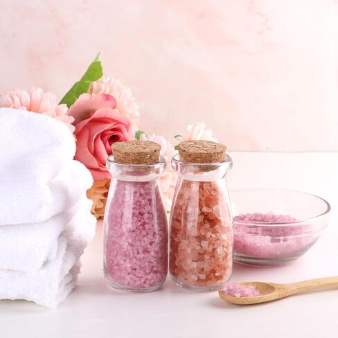 الجرار الزجاجية الصغيرة مع أغطية الفلين 3.4 أوقية، 12 حزمة زجاجات جرعة صغيرة مع سدادات الفلين، الجرار الصدف، قوارير زجاجية، جرة حبوب منع الحمل، جرة الإملائي، الجرار الزبادي، الجرار الزجاجية الصغيرة للنباتات، هدايا الحفلات in Kuwait