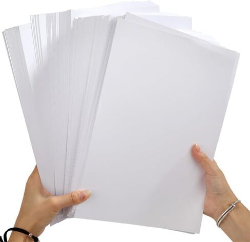 Card & Paper A4-100sheet 250 GSM Card Colored Cardstock Thick Paper Smooth Card Stock Medium Weight for Invitations, Stationary Printing,Scrapbook Supplies (White) in Saudi Arabia
