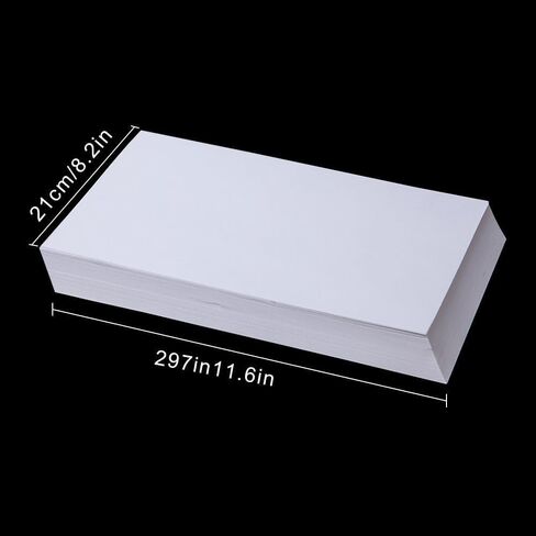 Card & Paper A4-100sheet 250 GSM Card Colored Cardstock Thick Paper Smooth Card Stock Medium Weight for Invitations, Stationary Printing,Scrapbook Supplies (White) in Saudi Arabia