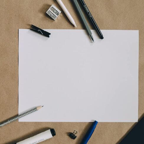 Card & Paper A4-100sheet 250 GSM Card Colored Cardstock Thick Paper Smooth Card Stock Medium Weight for Invitations, Stationary Printing,Scrapbook Supplies (White) in Saudi Arabia
