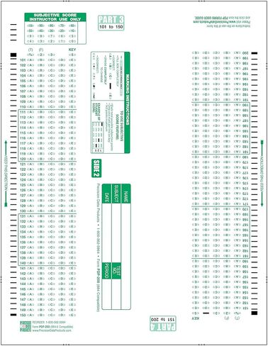 884 E Compatible Test Forms, PDP-200 question exam sheet. (50 Sheet Pack) in Kuwait