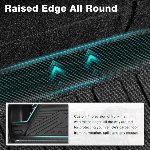 Mixsuper Custom Cargo Liner for Toyota 4Runner 2010-2024 5 Seater (No 3rd Seat or No Sliding Cargo Deck), Trunk Mat for 4Runner Accessories Rear Cargo Mat Trunk Liner Black in Kuwait