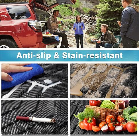 Mixsuper Custom Cargo Liner for Toyota 4Runner 2010-2024 5 Seater (No 3rd Seat or No Sliding Cargo Deck), Trunk Mat for 4Runner Accessories Rear Cargo Mat Trunk Liner Black in Kuwait