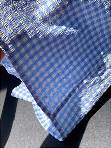 MakeMeChic Women's 3 Pack Plaid Boxer Shorts Y2k Elastic High Waist Lounge Gingham Shorts in Saudi Arabia