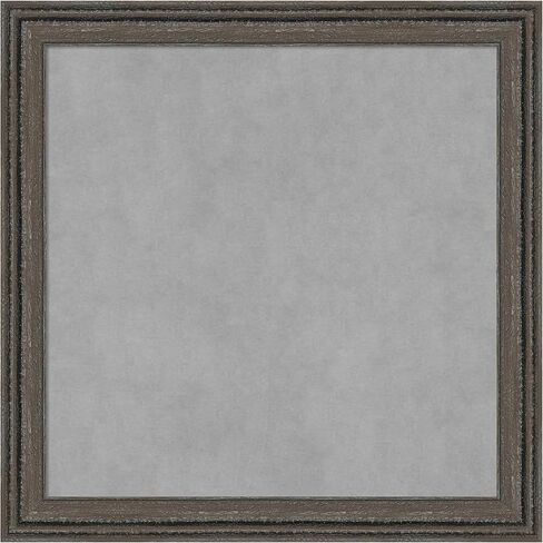 Amanti Art Framed Magnetic Board (23 x 23) Upcycled Brown Grey Magnet Board, Medium Magnetic Bulletin Board for Office Decor, Mudroom, Kitchen or Organization Drop Zone from WI, USA in Saudi Arabia