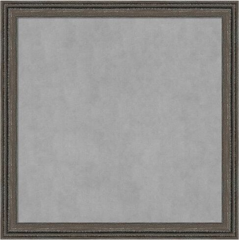 Amanti Art Framed Magnetic Board (27 x 27) Upcycled Brown Grey Magnet Board, Medium Magnetic Bulletin Board for Office Decor, Mudroom, Kitchen or Organization Drop Zone from WI, USA in Saudi Arabia