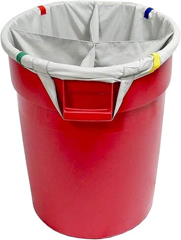 [فاصل المناشف المتسخة] ملحق كيس لسلة المهملات القياسية بسعة 32 جالون - 4 أقسام in Kuwait